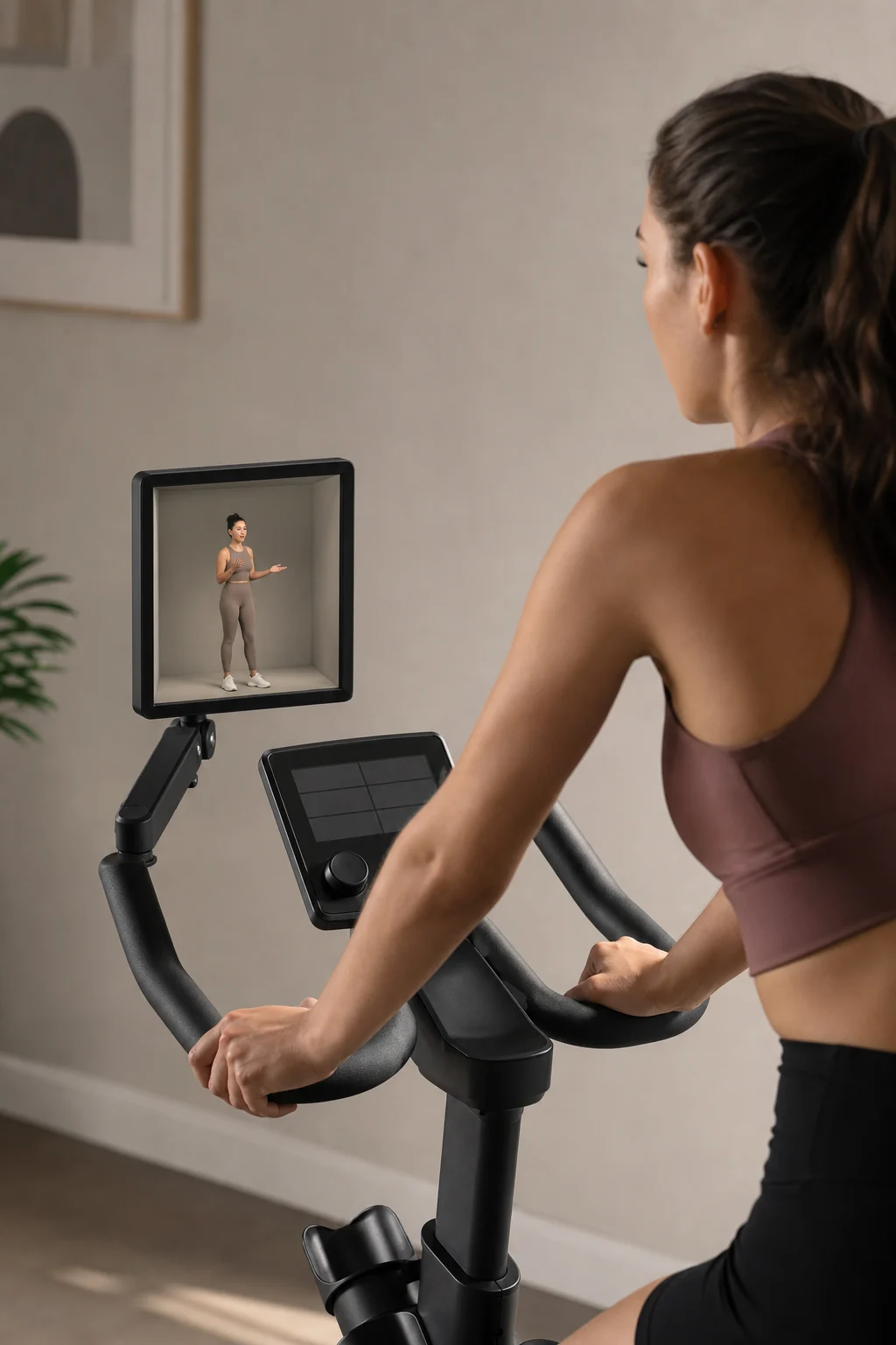 Relay Frame 10 mounted at an exercise bike
