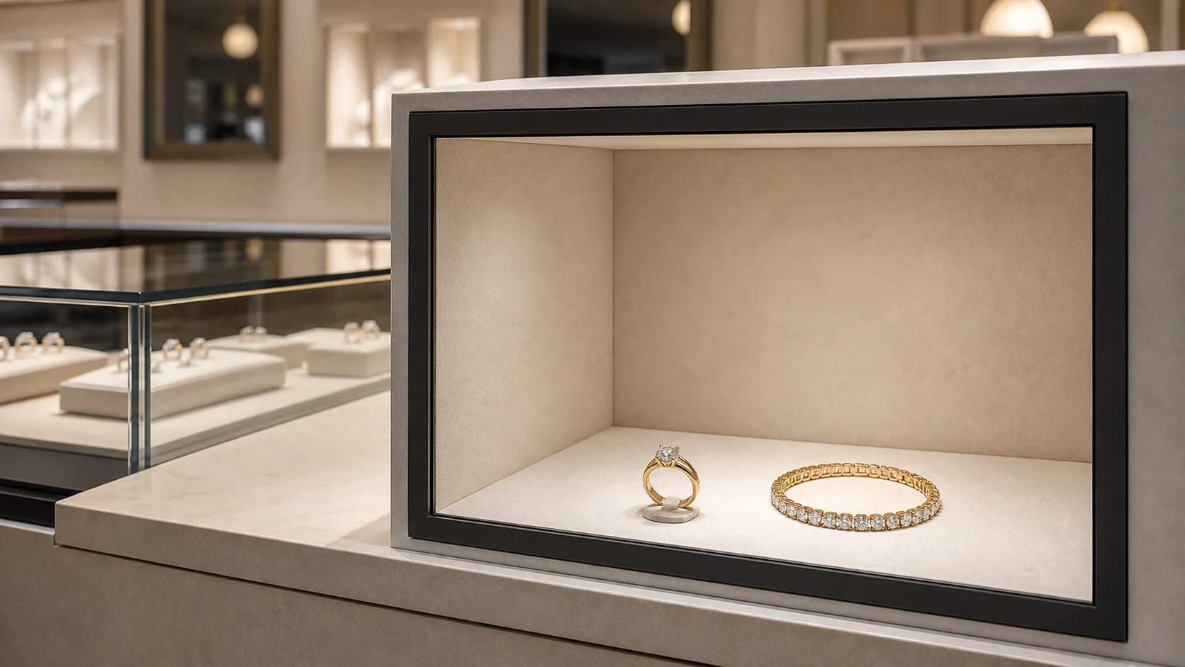 Compact jewelry presentation chamber