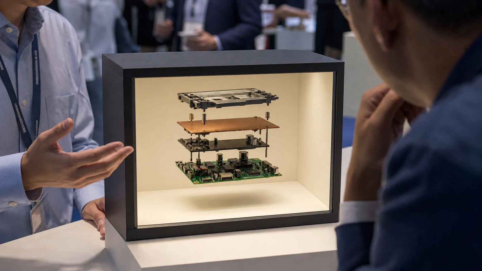 Compact electronics exploded view