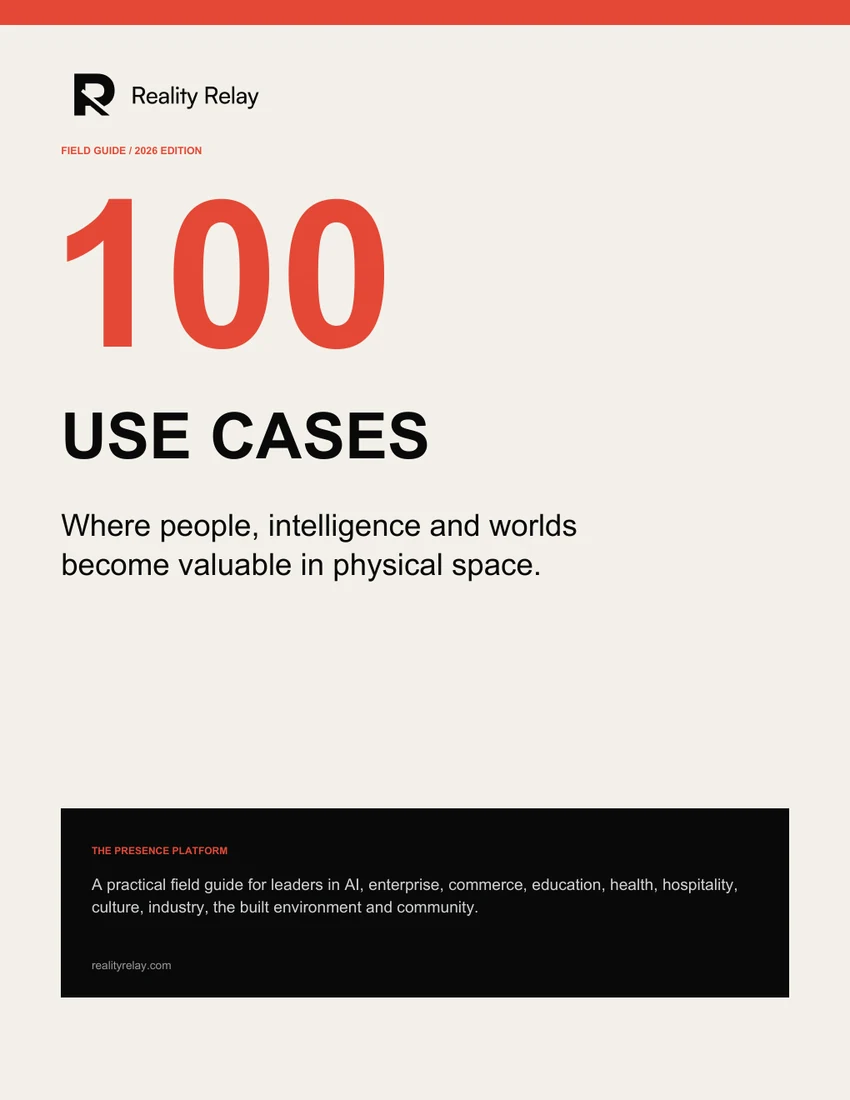 Cover of the Reality Relay 100 Use Cases field guide