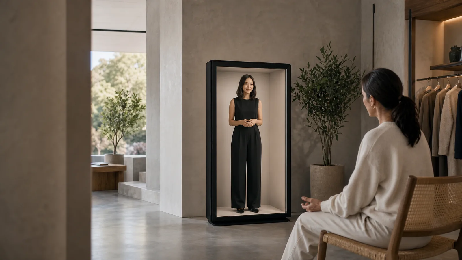 A digital human composed for spatial display